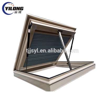 flat roof access super spacer glass aluminium skylight