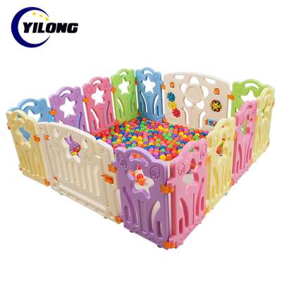 Safety and colorful play yard baby play fence